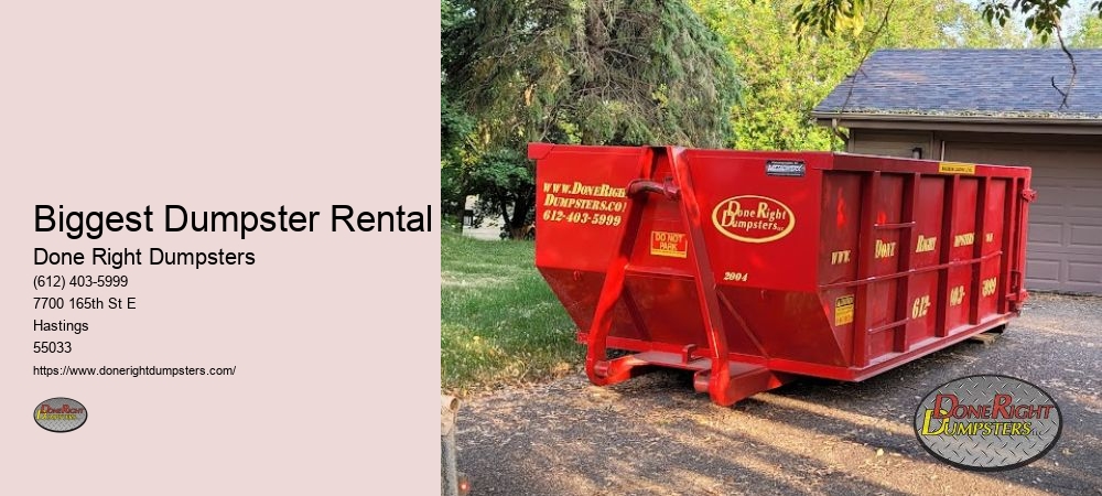 Construction Debris Dumpster Rental