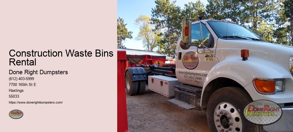 Construction Waste Bins Rental