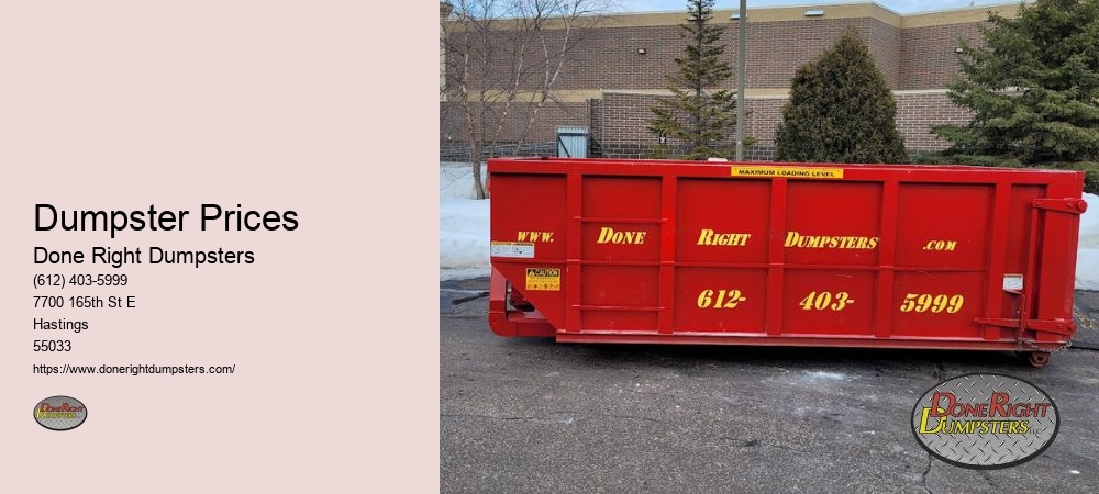 Residential Dumpster Rental Hastings MN