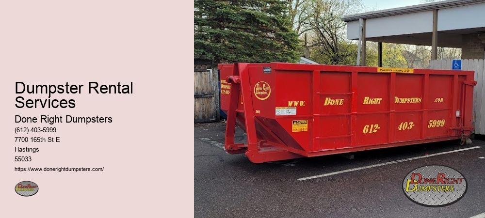 Small Dumpster Rental Hastings MN