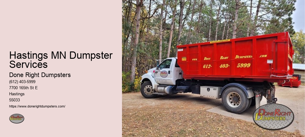 Small Dumpster Rental Hastings MN