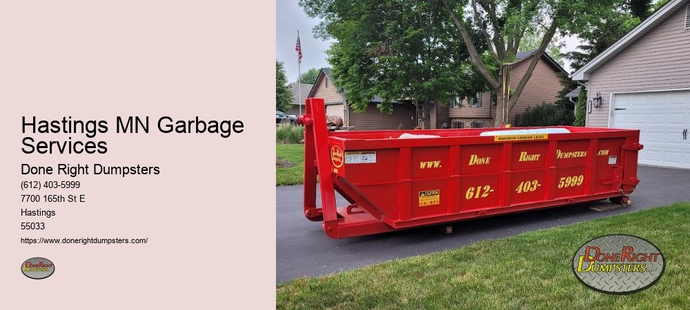 Hastings MN Dumpster Services