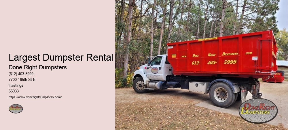 Residential Dumpster Rental Hastings MN