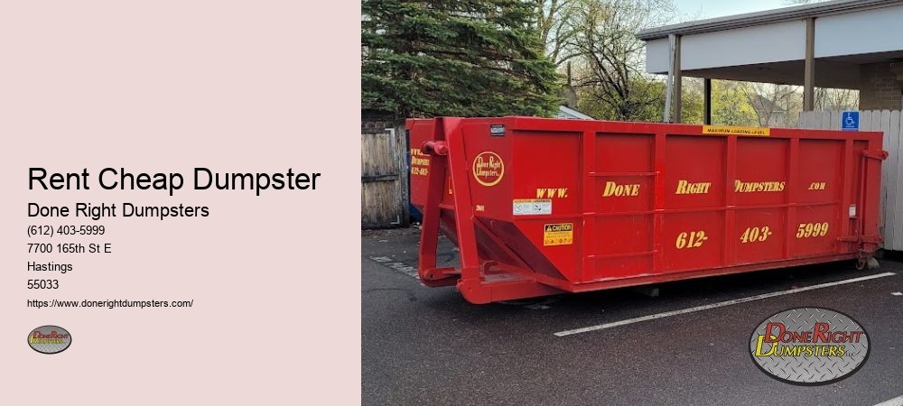 Affordable Construction Dumpster Rental