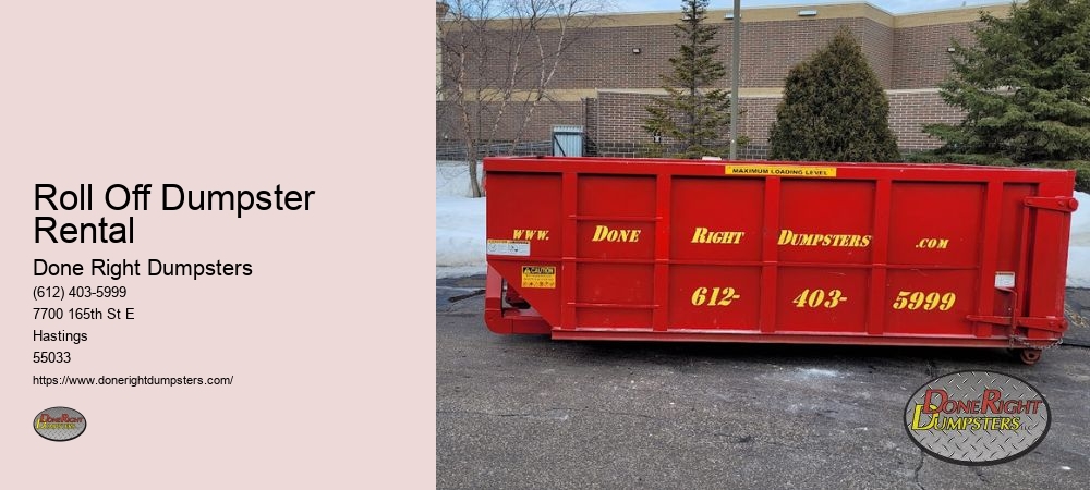 Roll Off Dumpster Rental