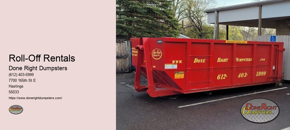 Roll Off Dumpster Rental Hastings MN