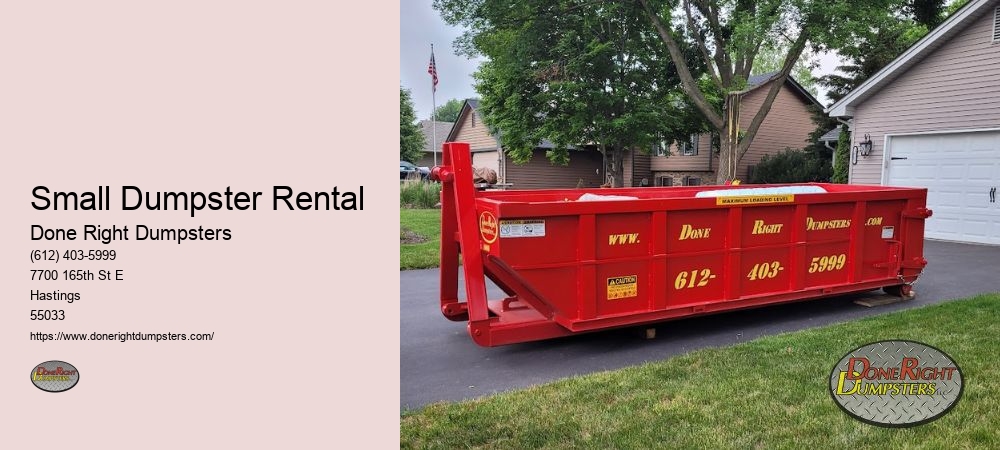 Small Dumpster Rental